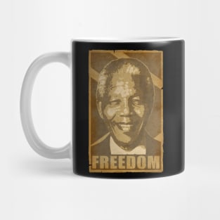 Nelson Nelson Mandela Freedom Propaganda Poster Mug